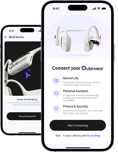Qutewear app screens